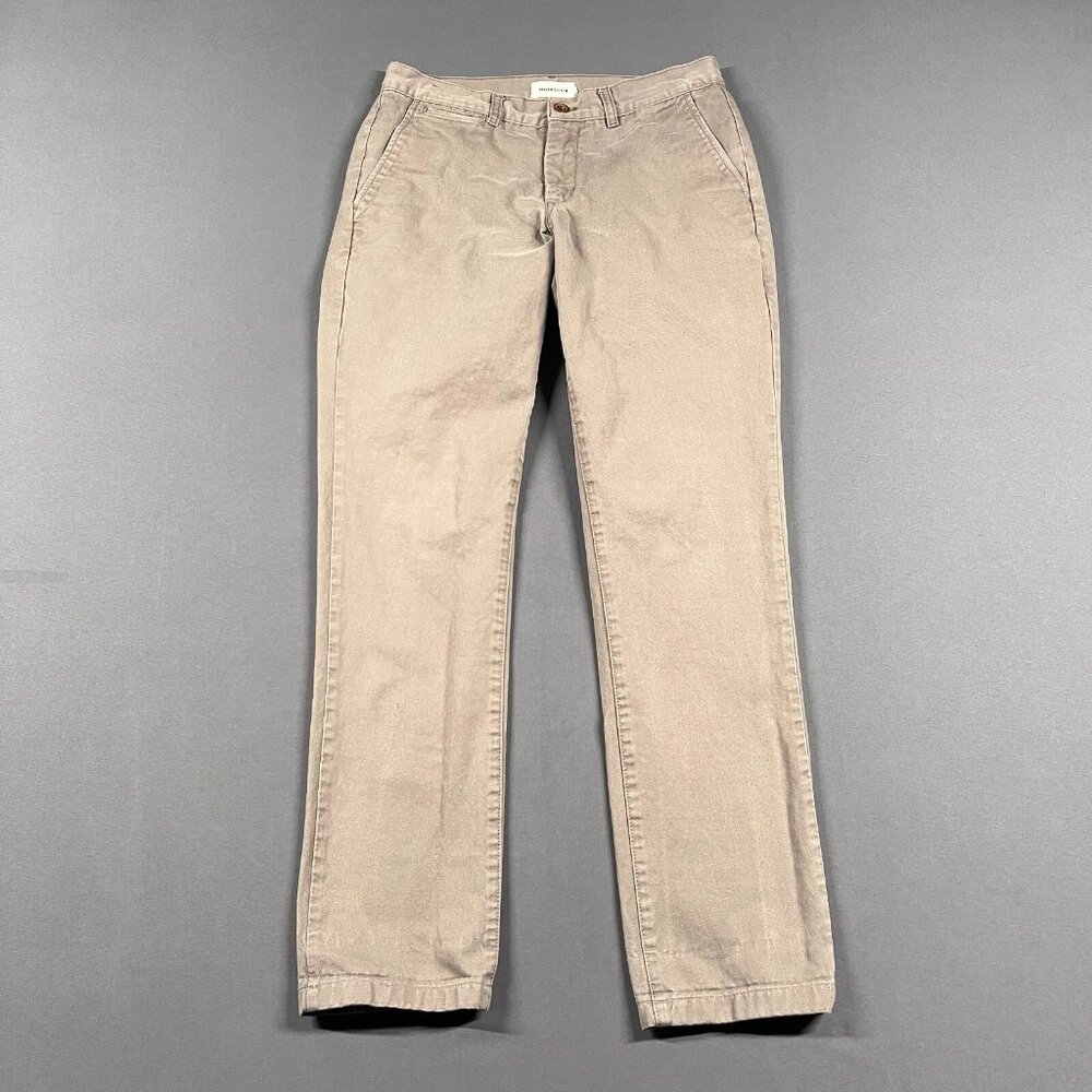 Taylor Stitch Pants Mens 31x30 Brown Tan Chino Slim Fit Straight Khaki Preppy